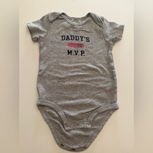 Gray Baby Onesie - Daddy's MVP